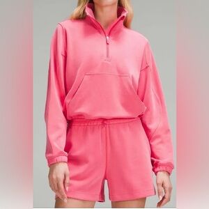 NWOT Brushed Softstreme Half Zip Glaze Pink